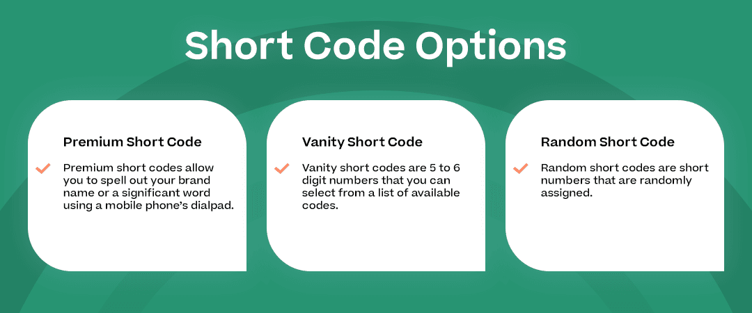 Short Code Options