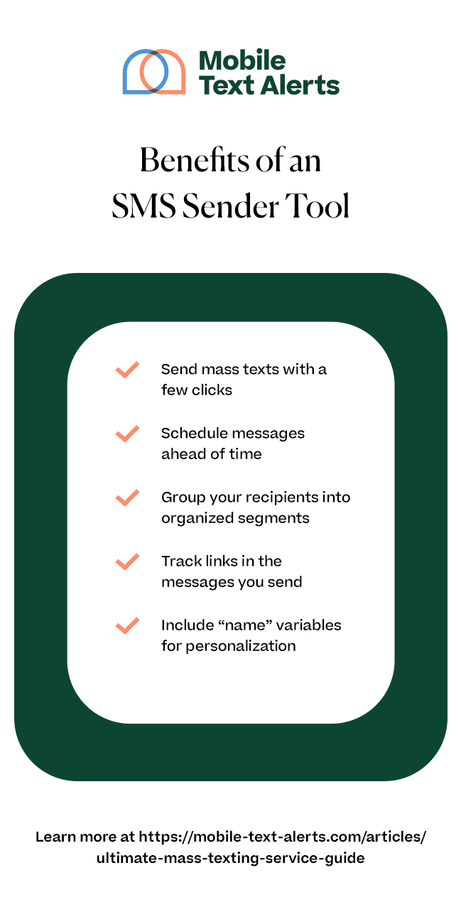Benefits of an SMS sender tool 