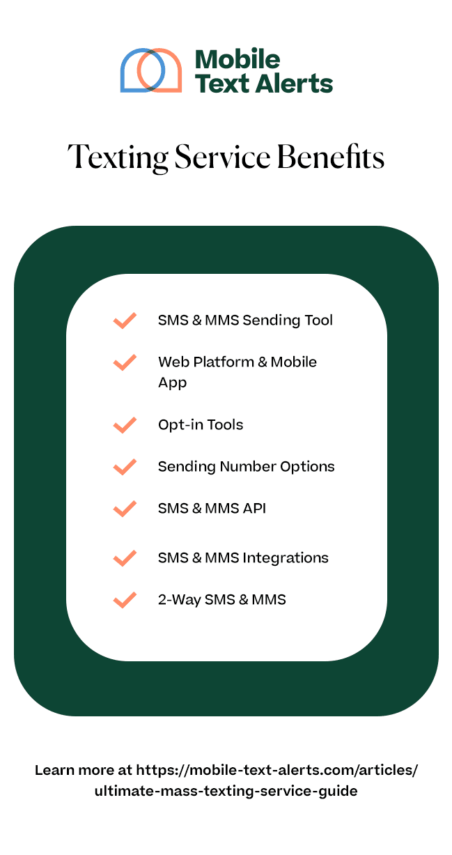 Texting service benefits
